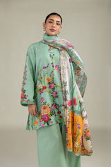 Lawn Floral Dupatta