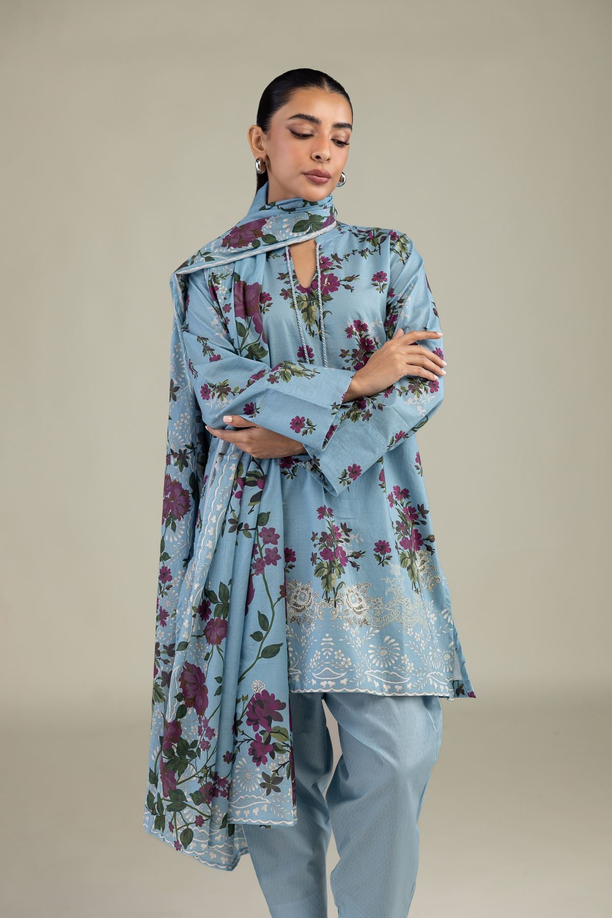 Floral Cotton Kurta