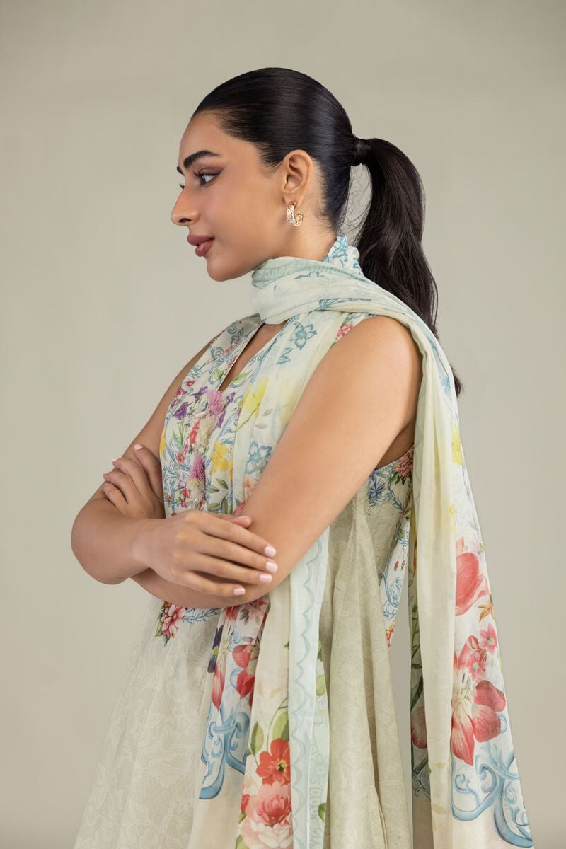 Floral Lawn Dupatta