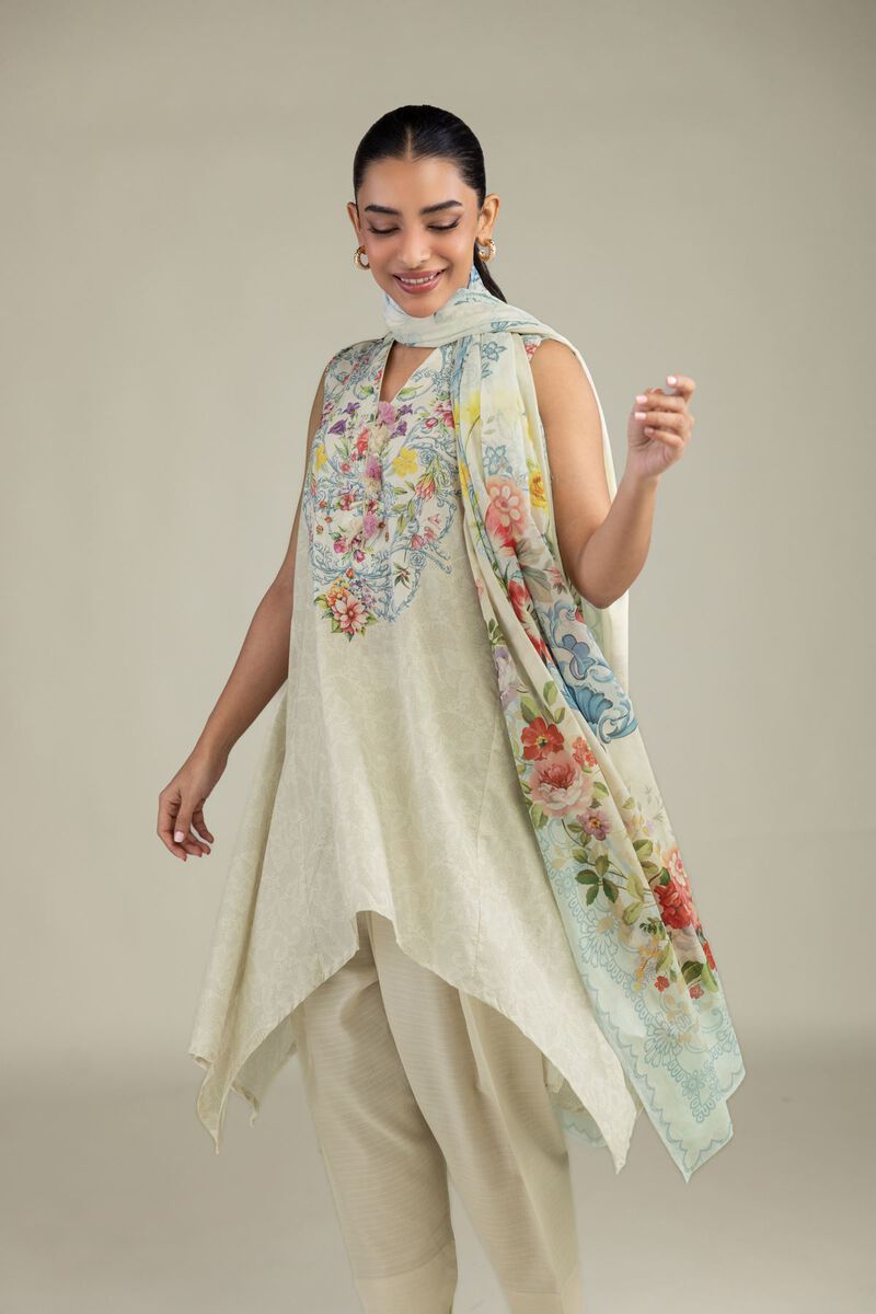 Floral Lawn Dupatta