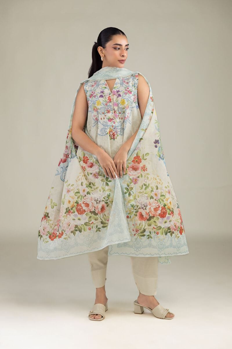 Floral Lawn Dupatta