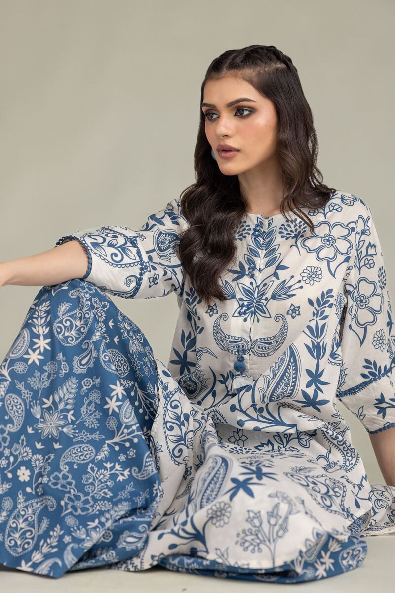 Floral Cambric Kurta