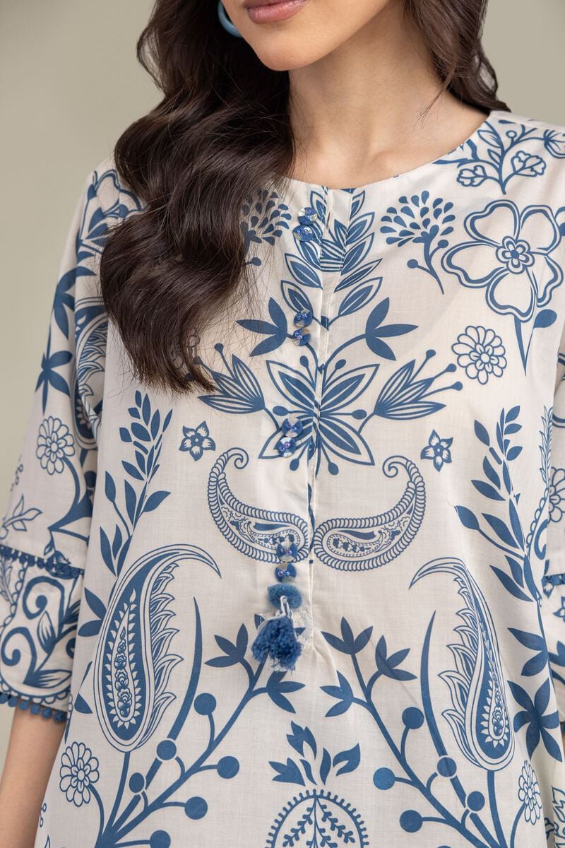 Floral Cambric Kurta