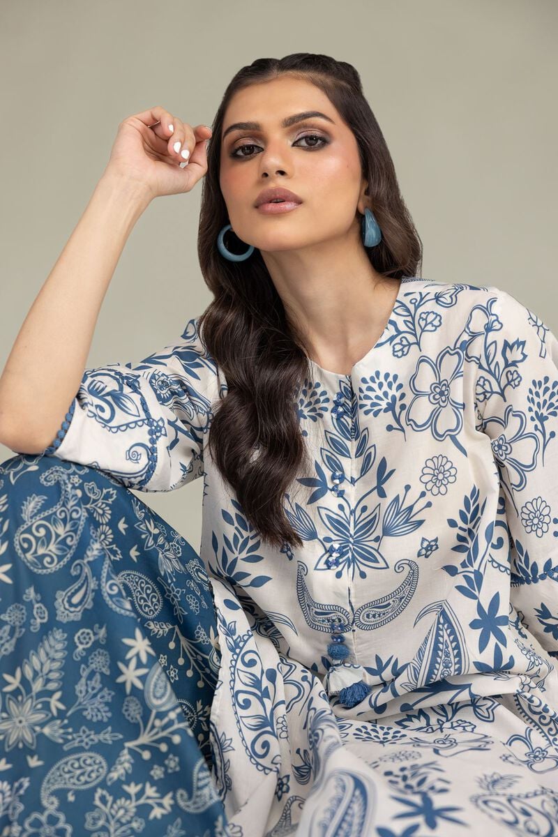 Floral Cambric Kurta