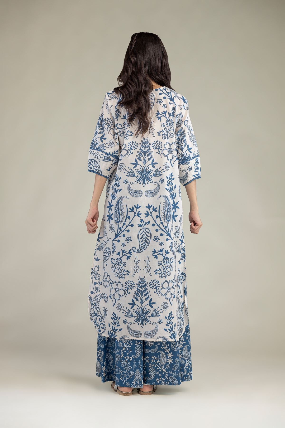 Floral Cambric Kurta