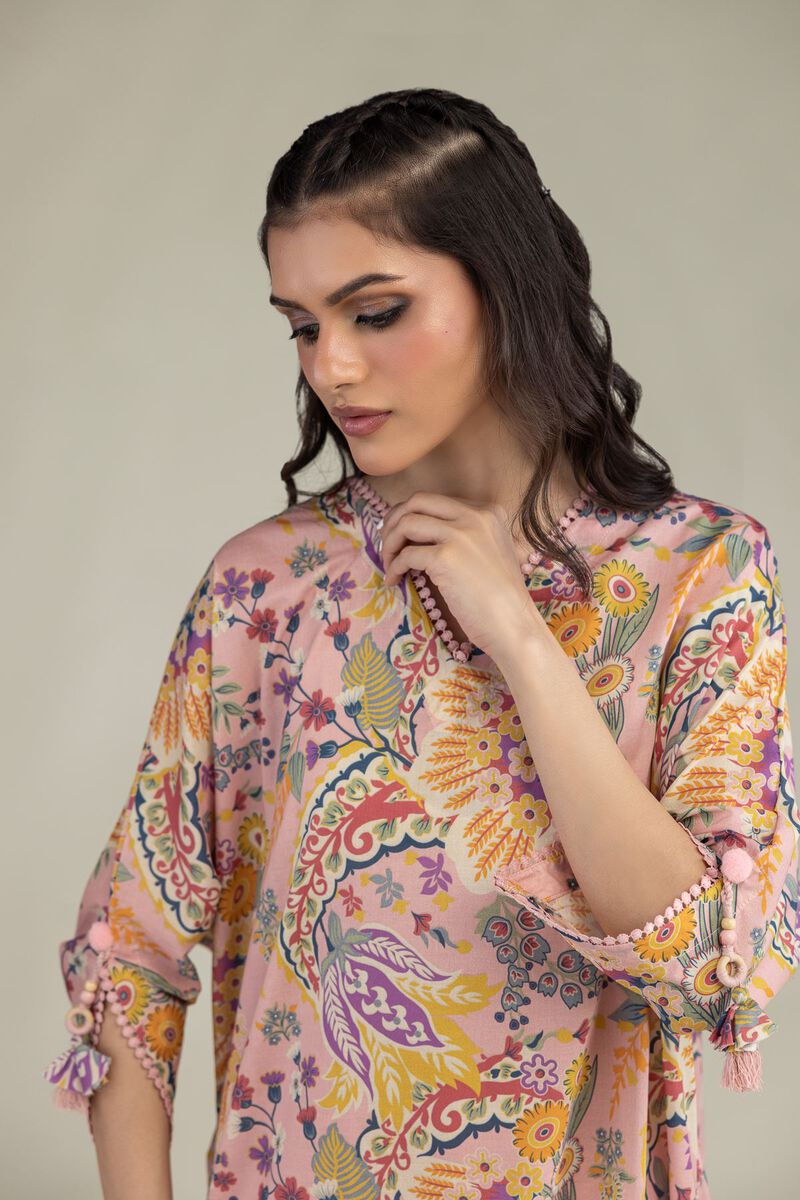 Cambric V-Neck Kurta