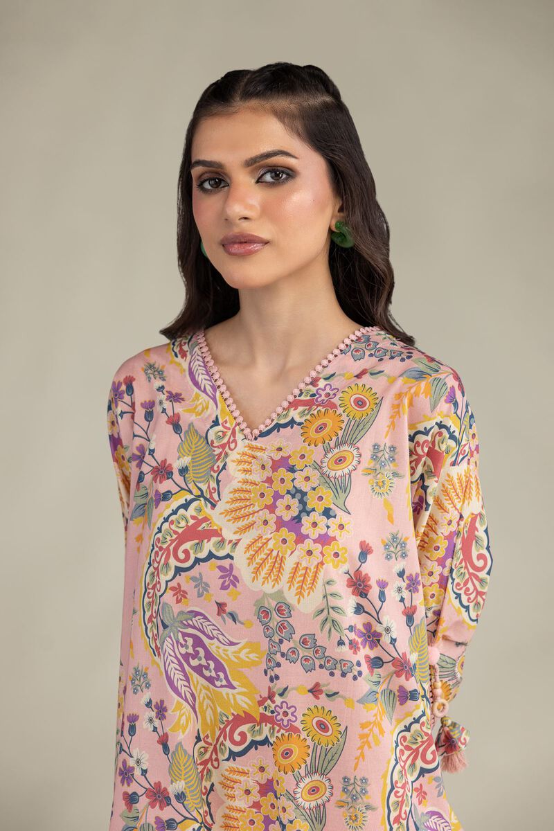 Cambric V-Neck Kurta