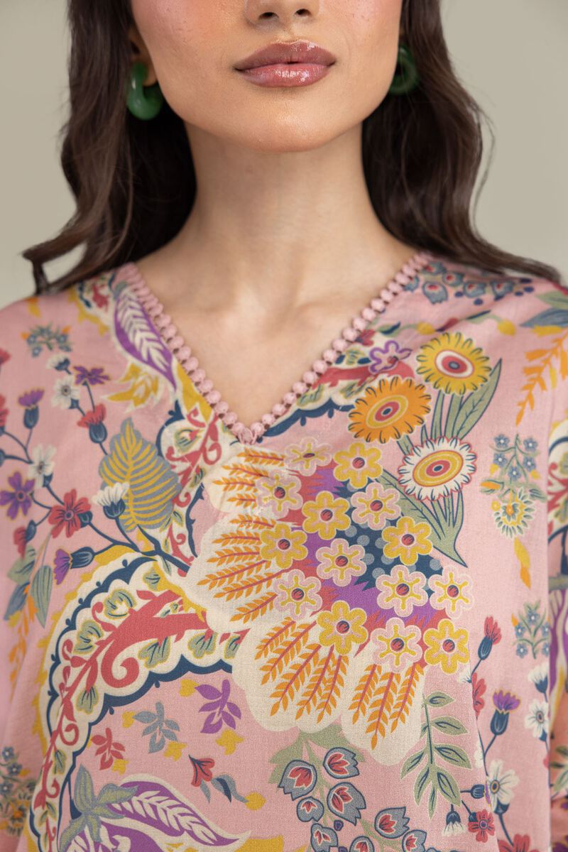 Cambric V-Neck Kurta