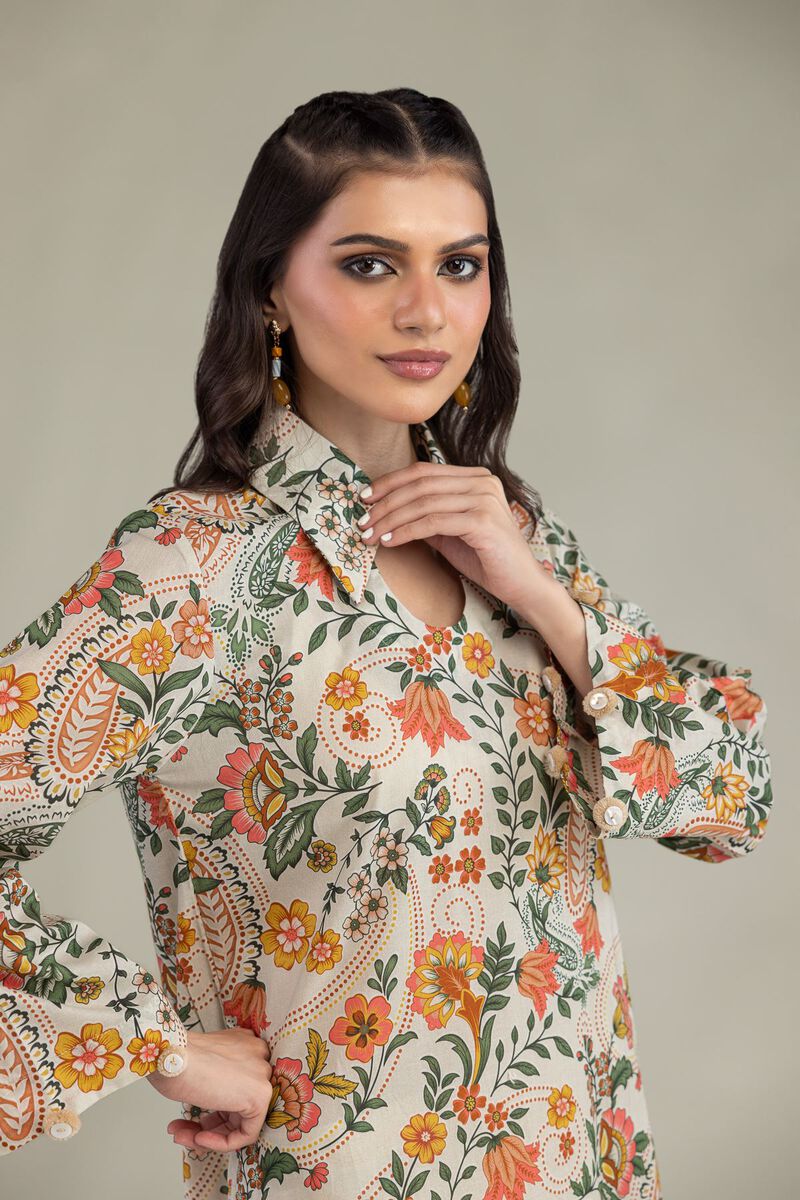 Floral Cambric Kurta