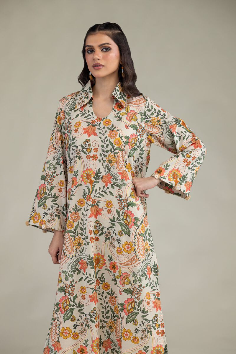 Floral Cambric Kurta