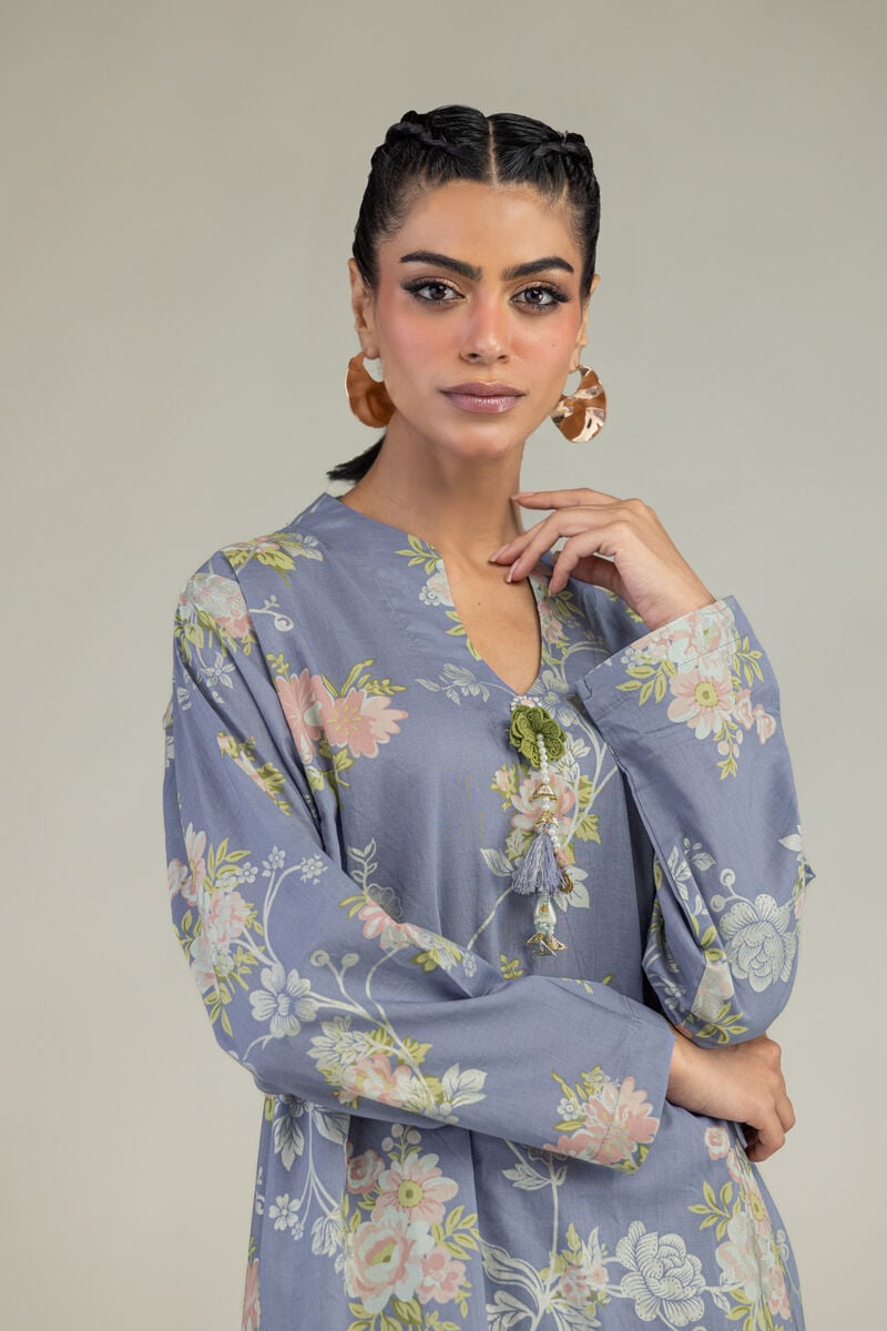 Floral Cambric Kurta