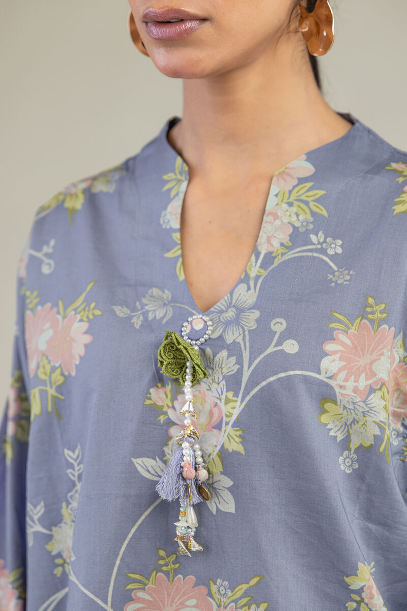 Floral Cambric Kurta 