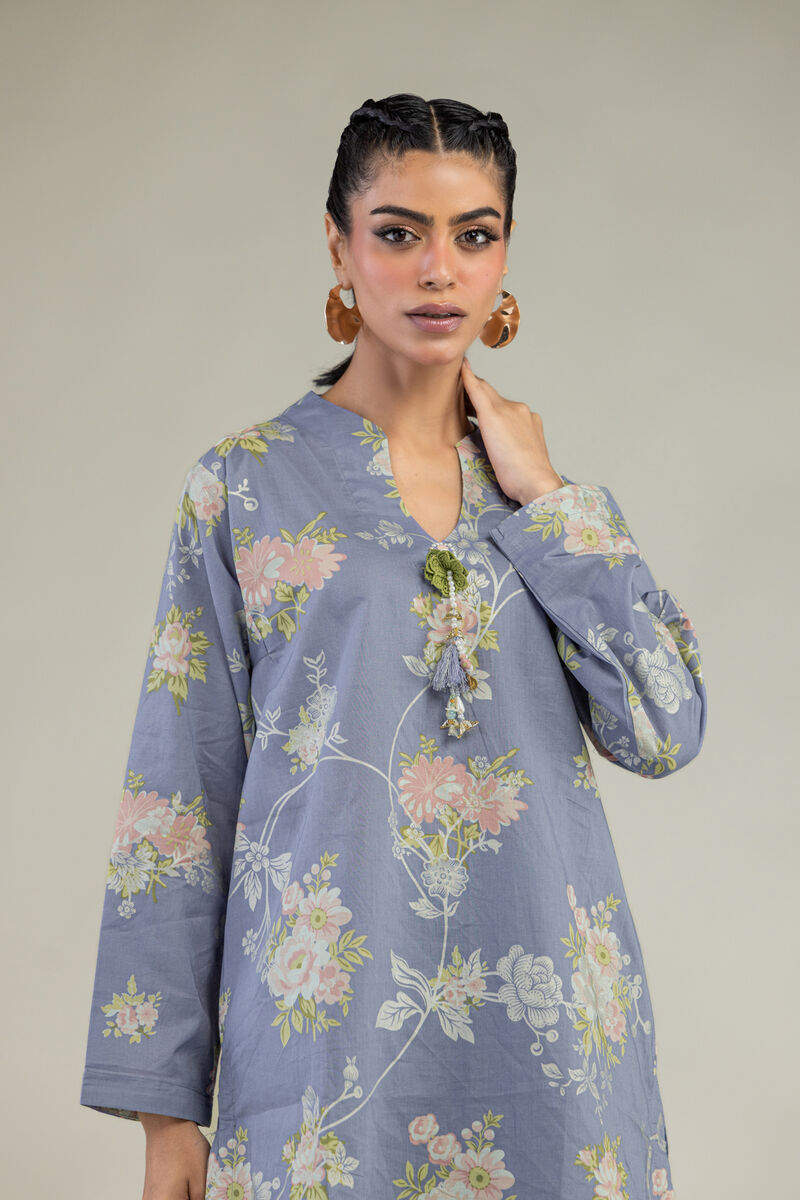 Floral Cambric Kurta 