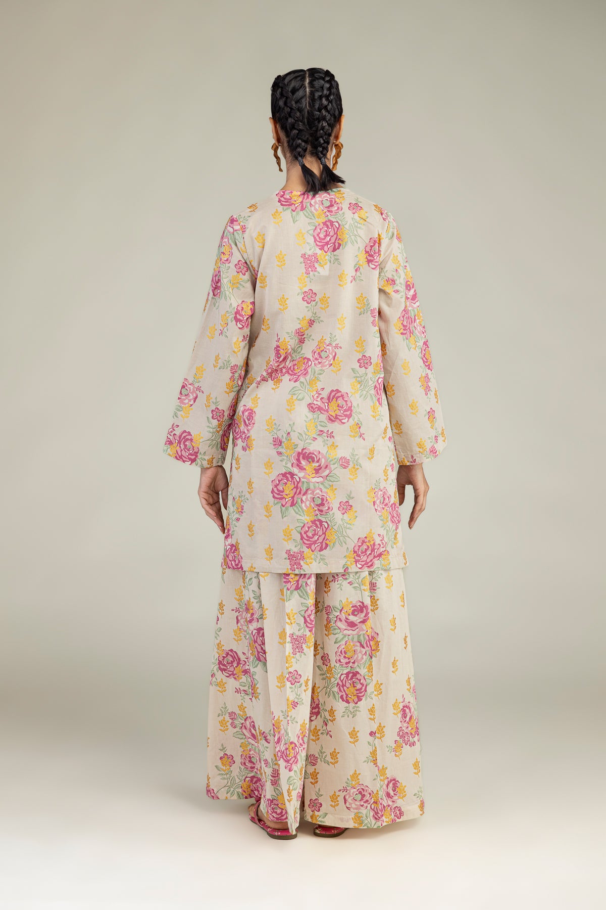 Floral Cambric Kurta