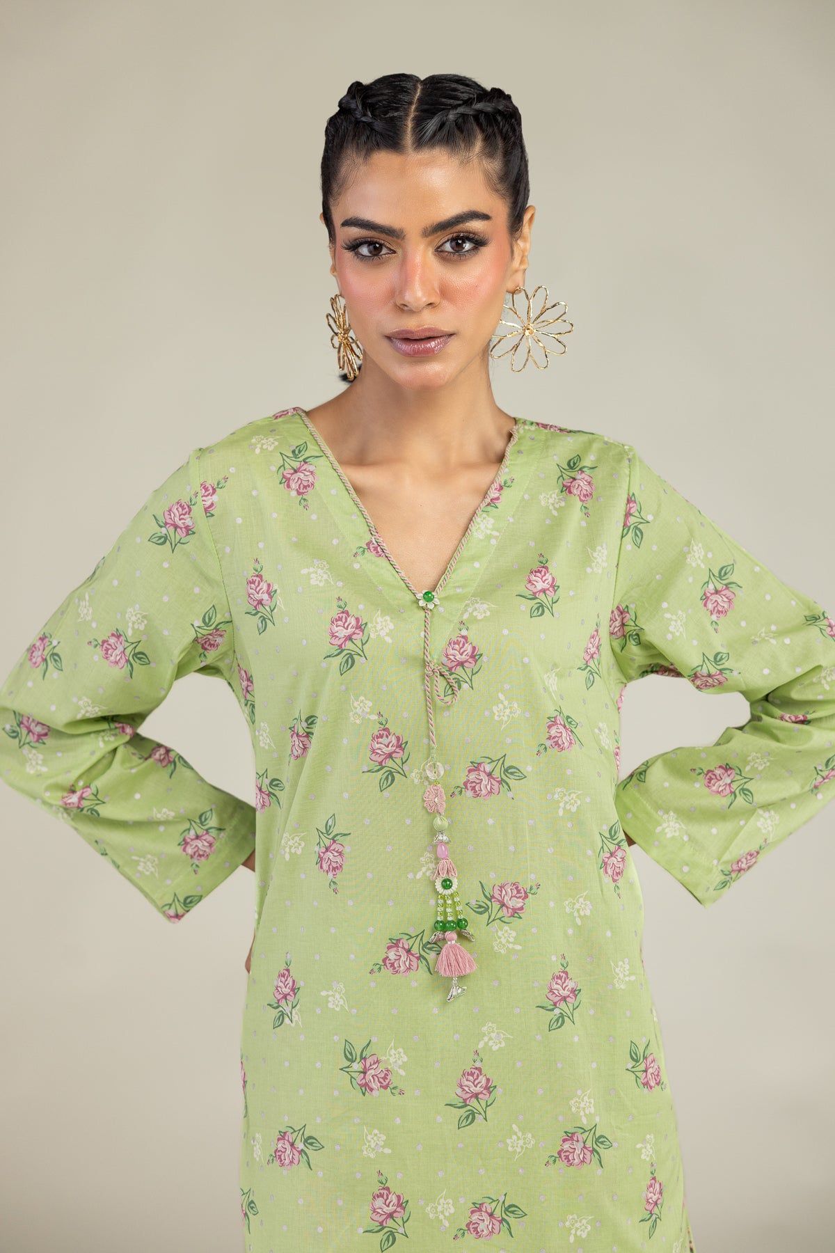Floral Longline Kurta