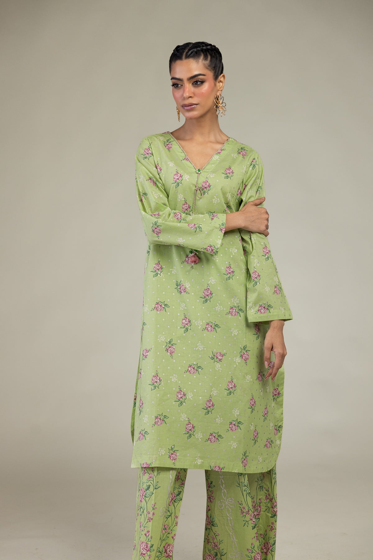 Floral Longline Kurta