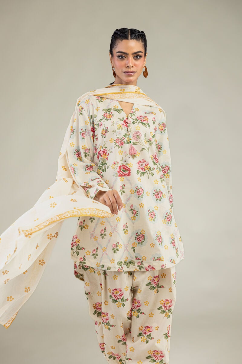 Floral Cambric Shalwar 