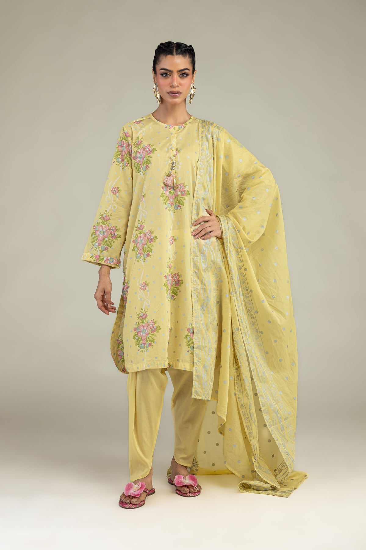 Solid Cambric Shalwar