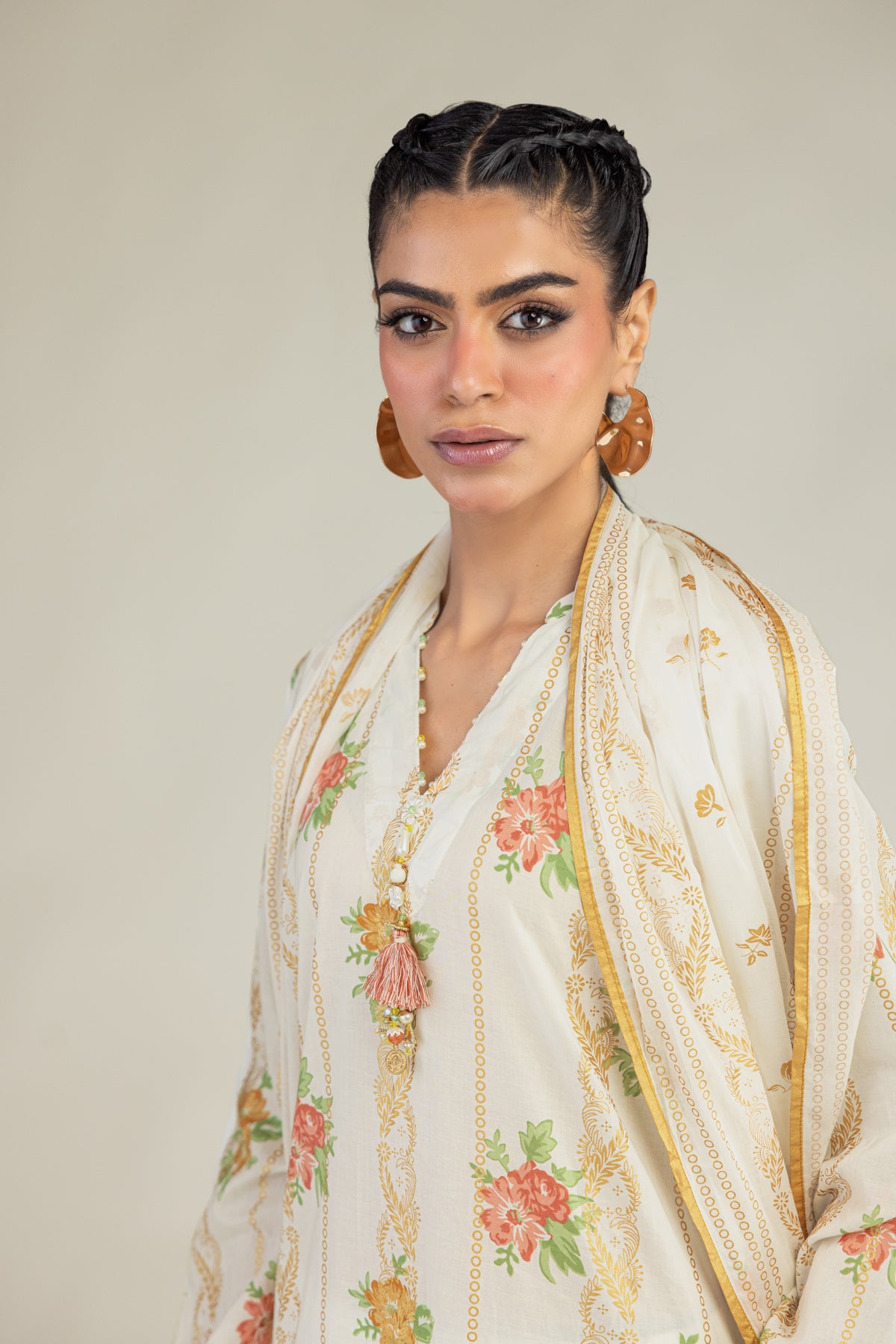 Floral Lawn Dupatta