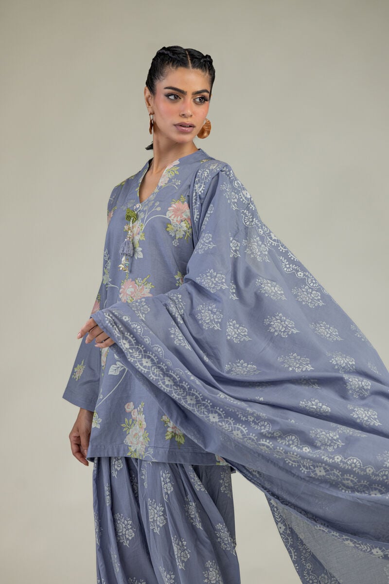 Lawn Floral Dupatta