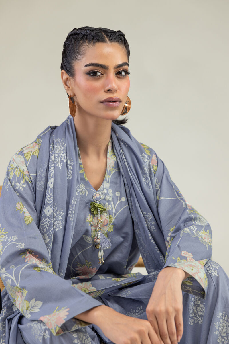 Lawn Floral Dupatta