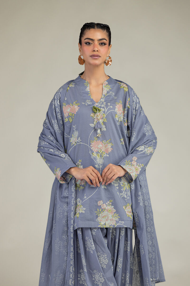 Lawn Floral Dupatta
