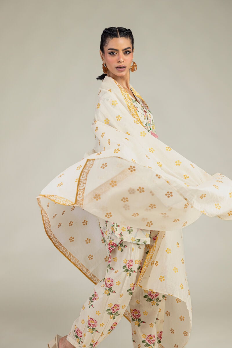 Floral Cambric Shalwar 