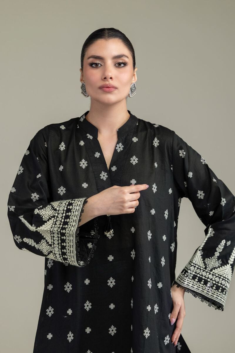 Black Lawn Kurta
