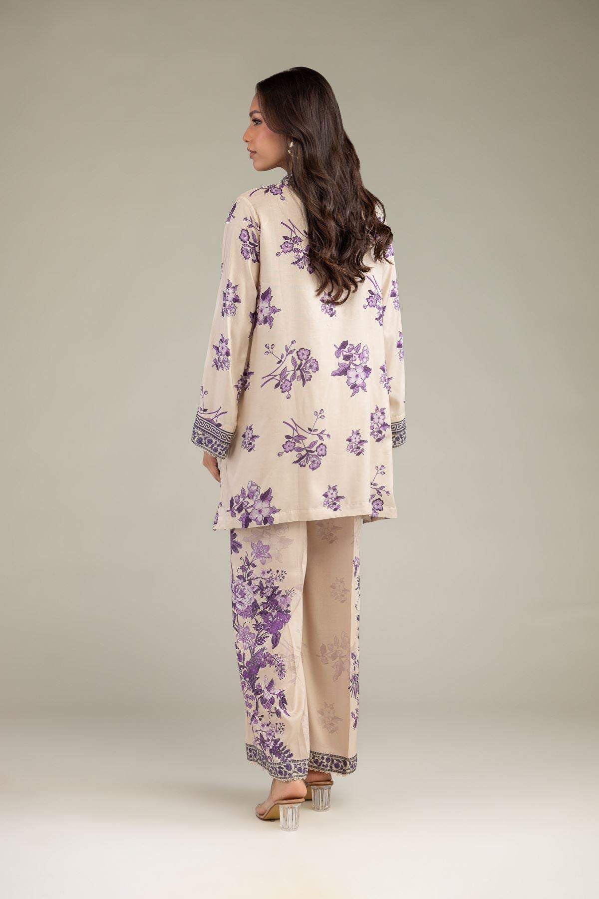 Floral V-Neck Kurta