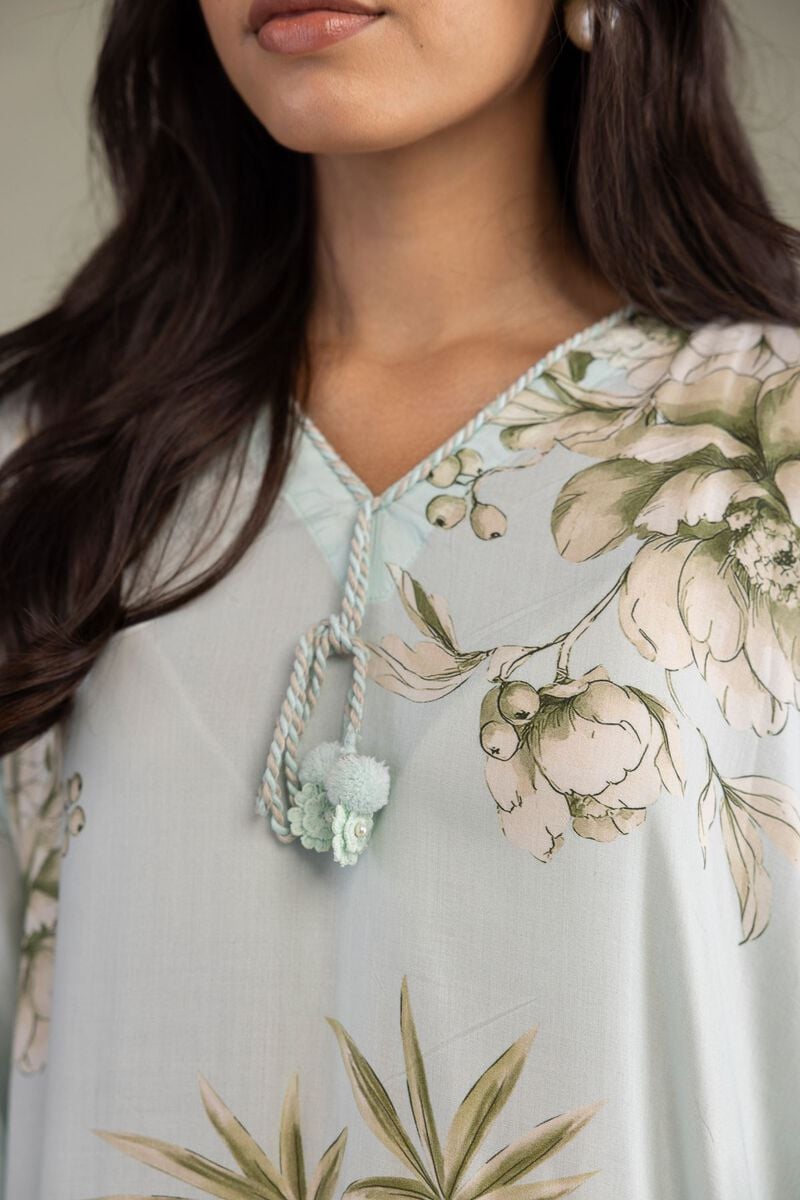 Long Floral Kurta