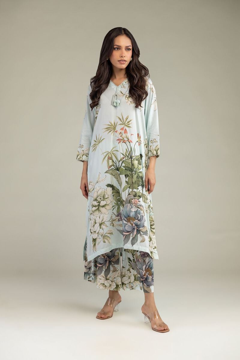 Long Floral Kurta