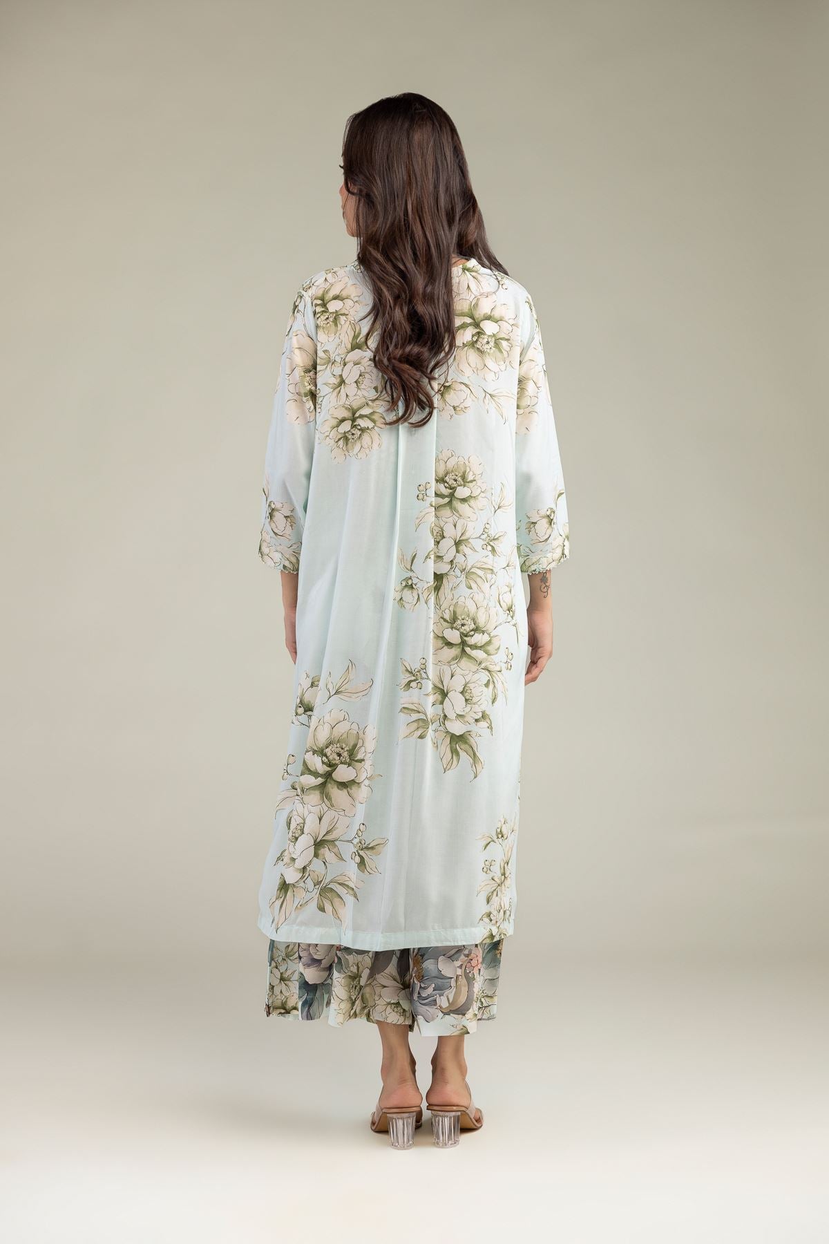 Long Floral Kurta