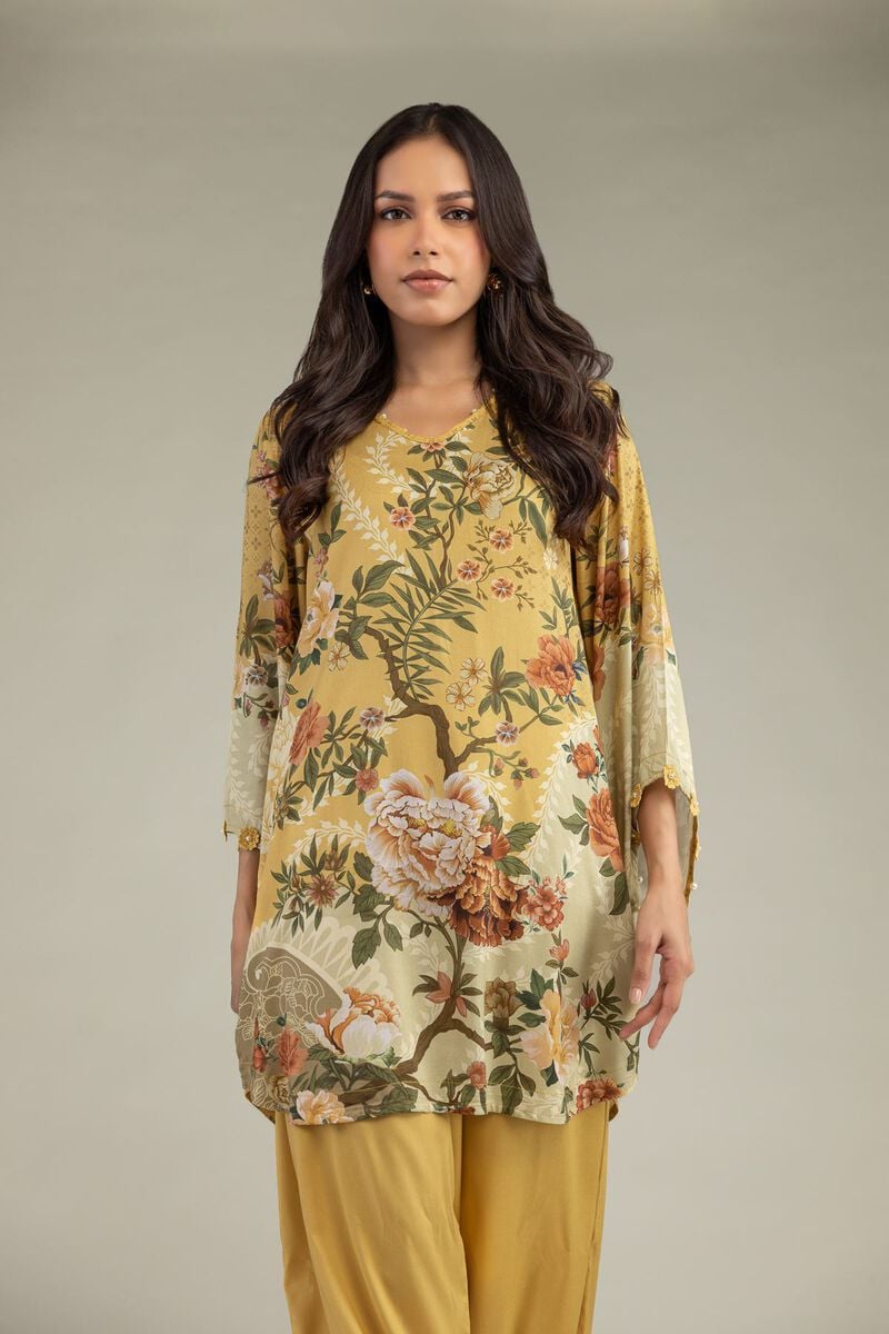 Short Floral Kurta