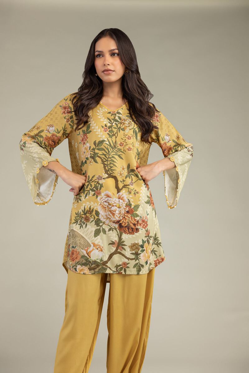 Short Floral Kurta
