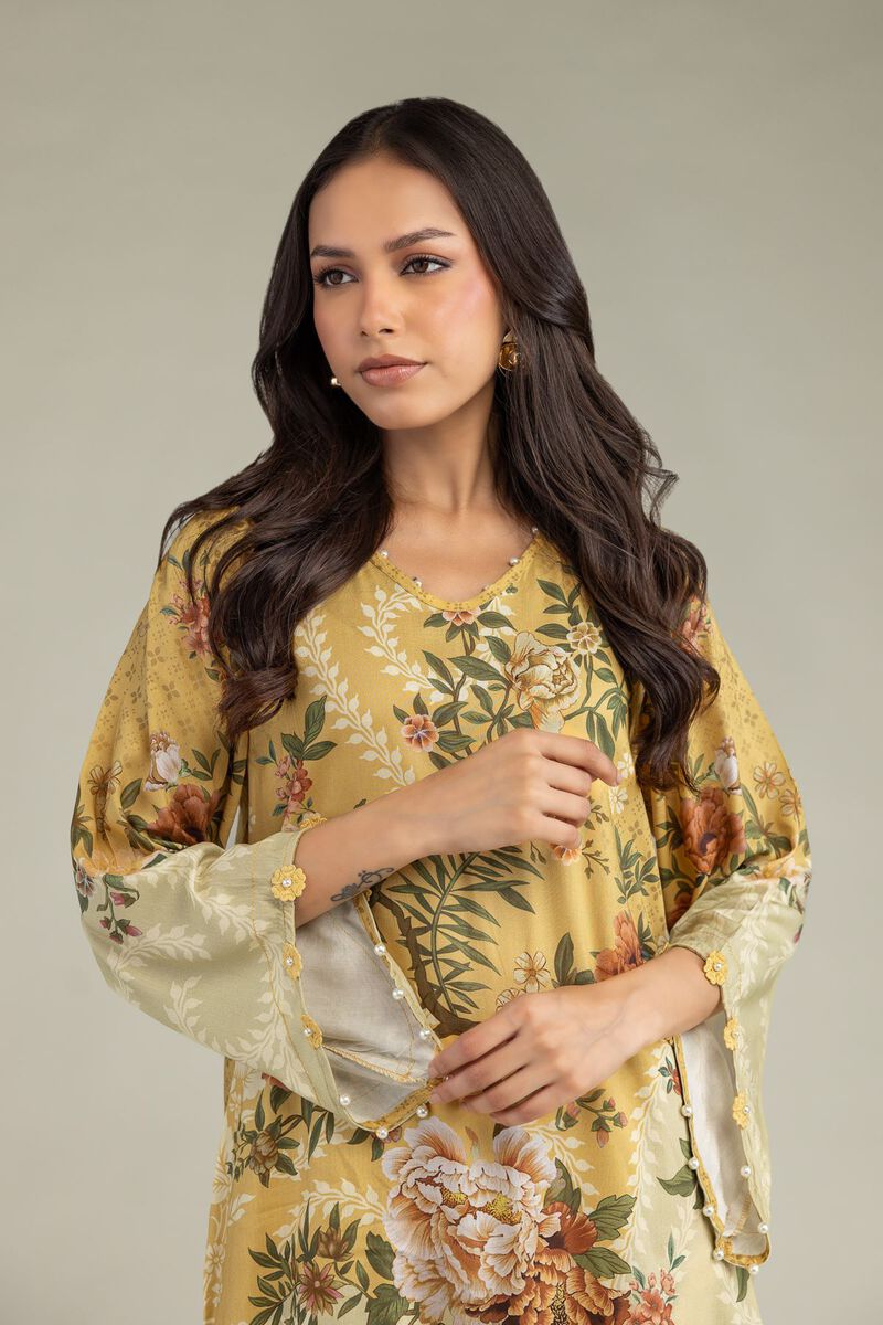 Short Floral Kurta