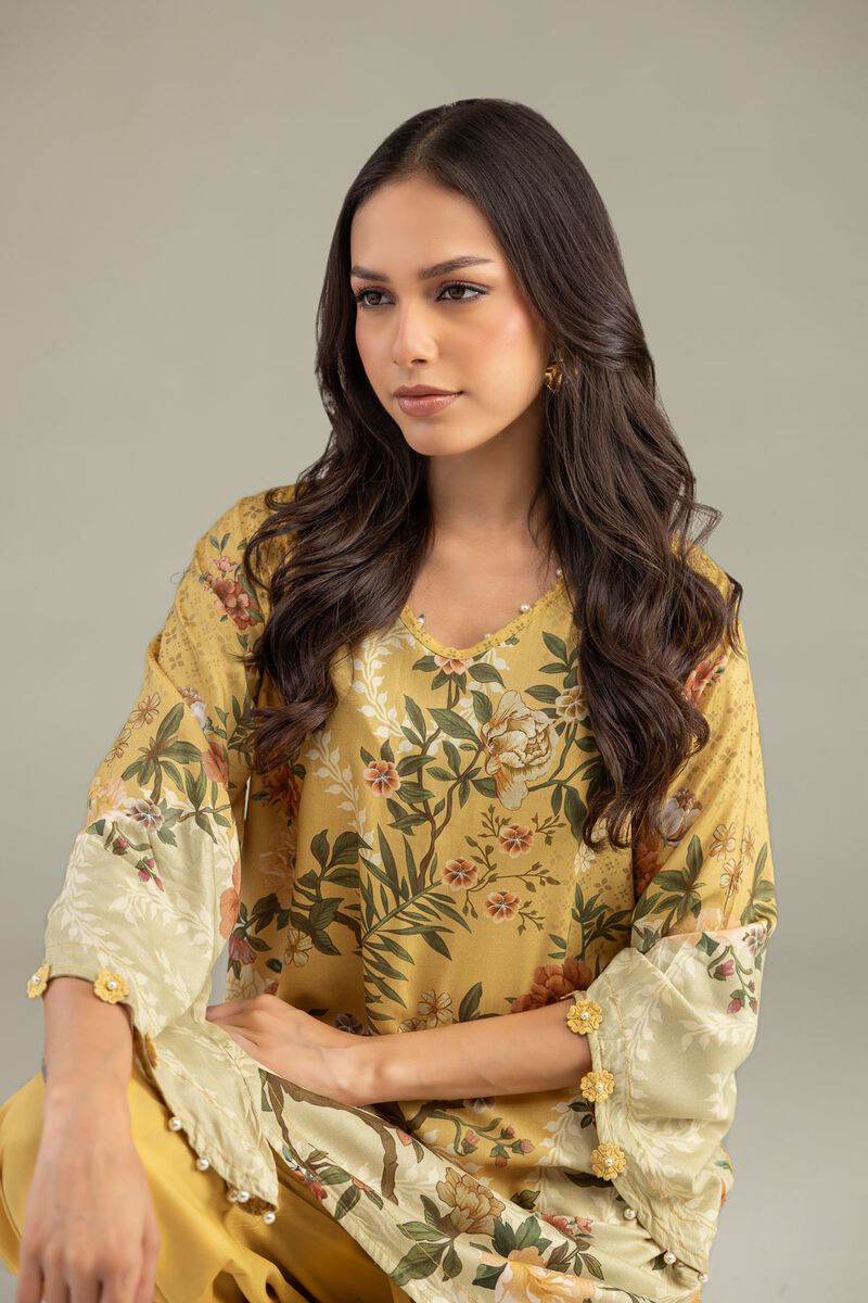 Short Floral Kurta