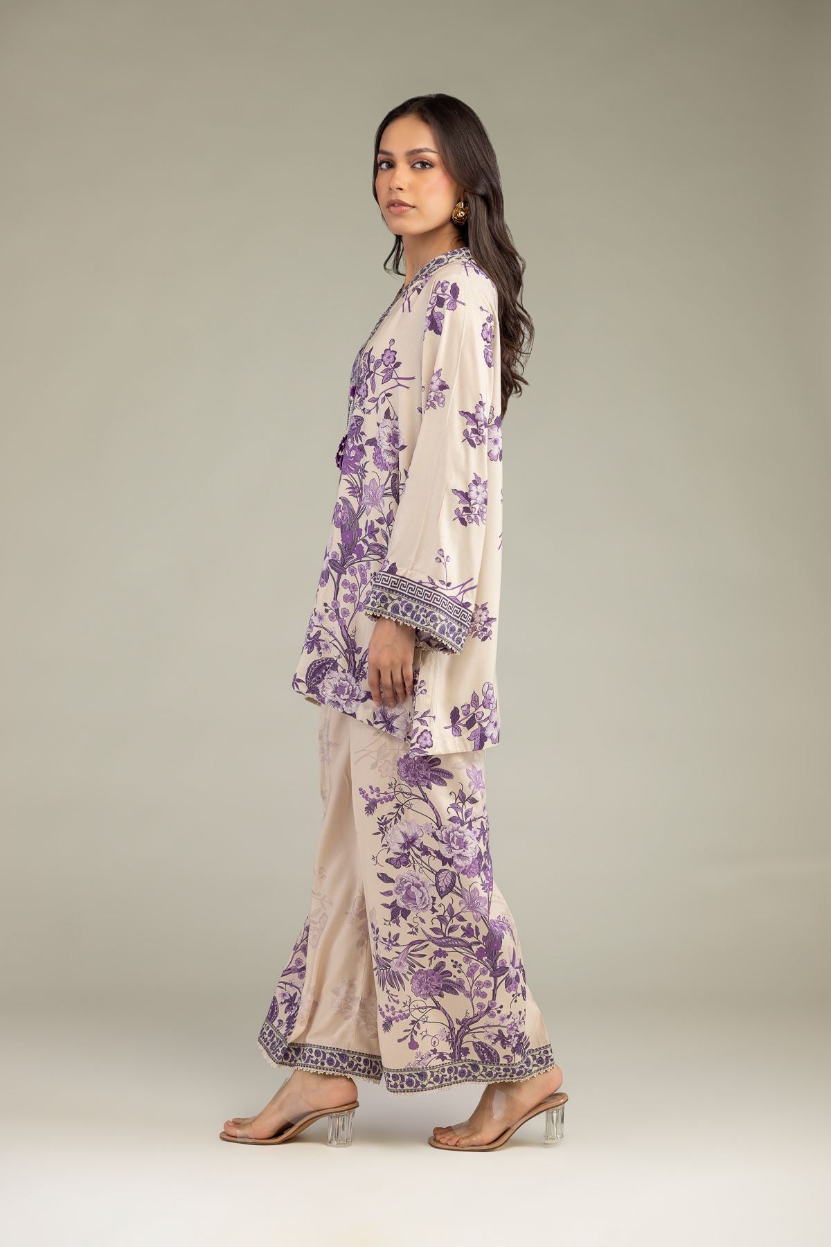 Floral Viscose Pants