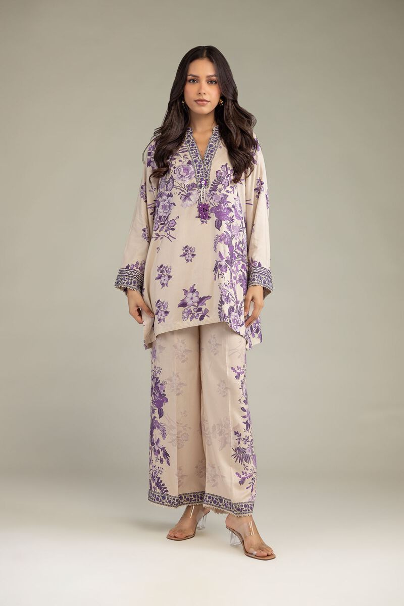 Floral Viscose Pants