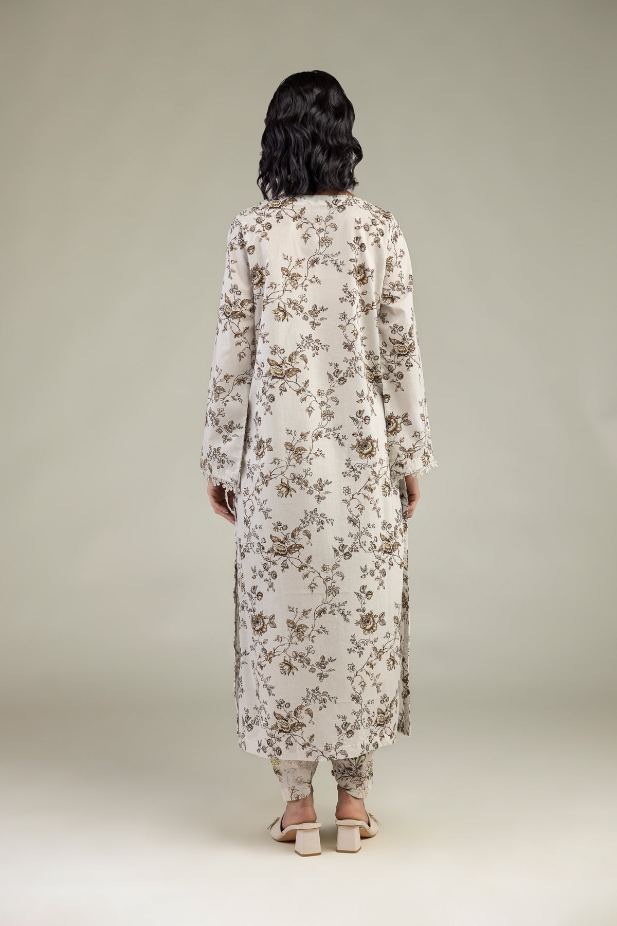 Floral Cambric Kurta