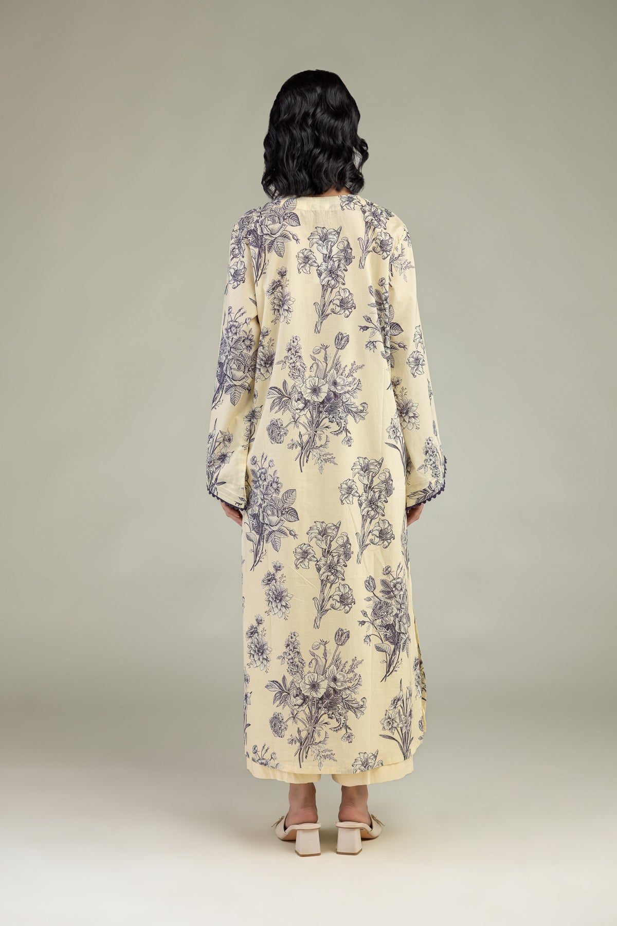 Long Floral Kurta