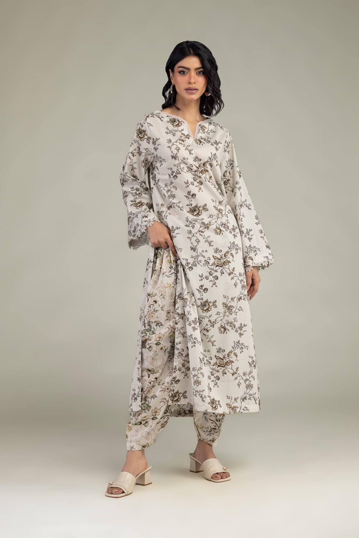 Floral Cambric Shalwar