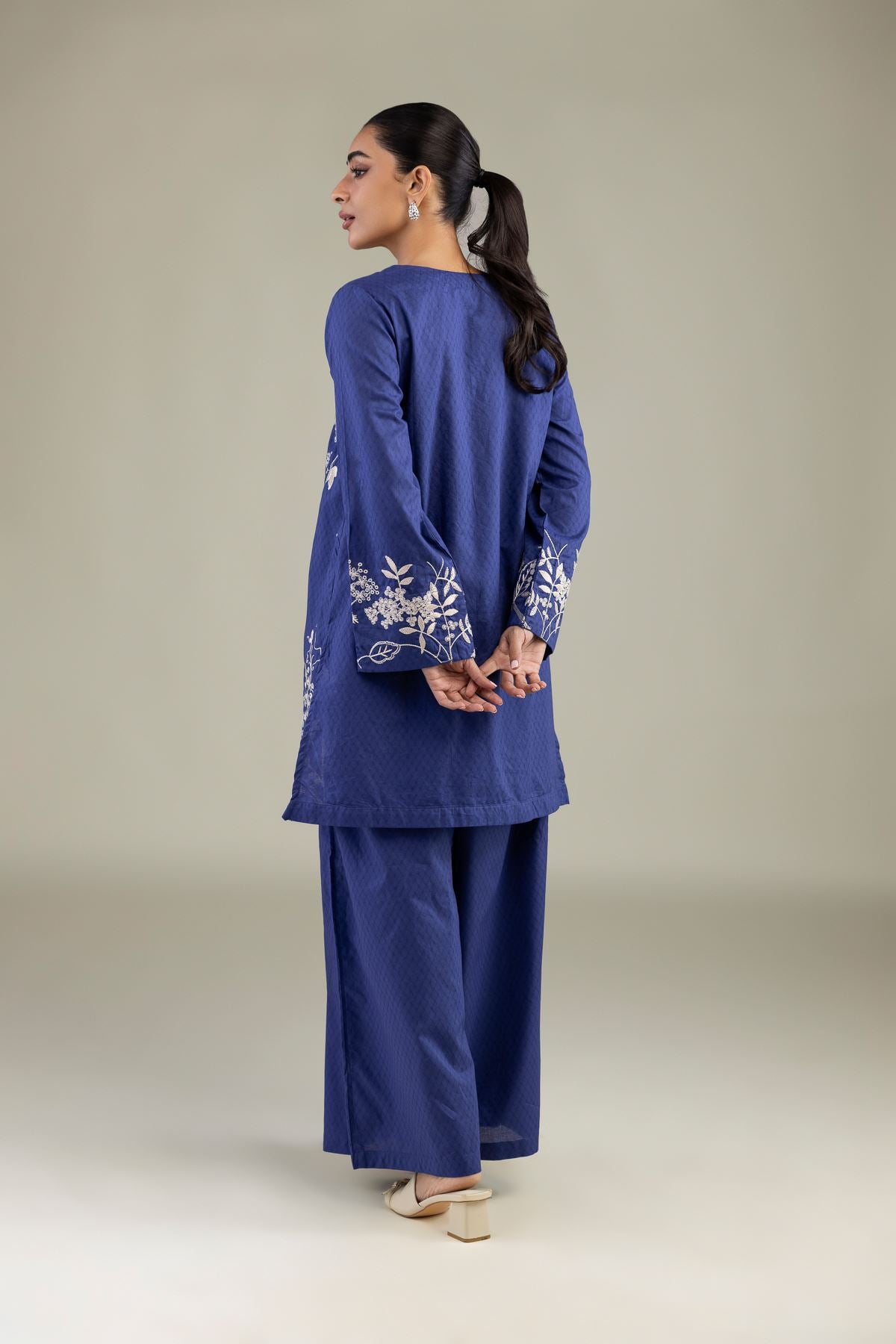 Cotton Navy Kurta