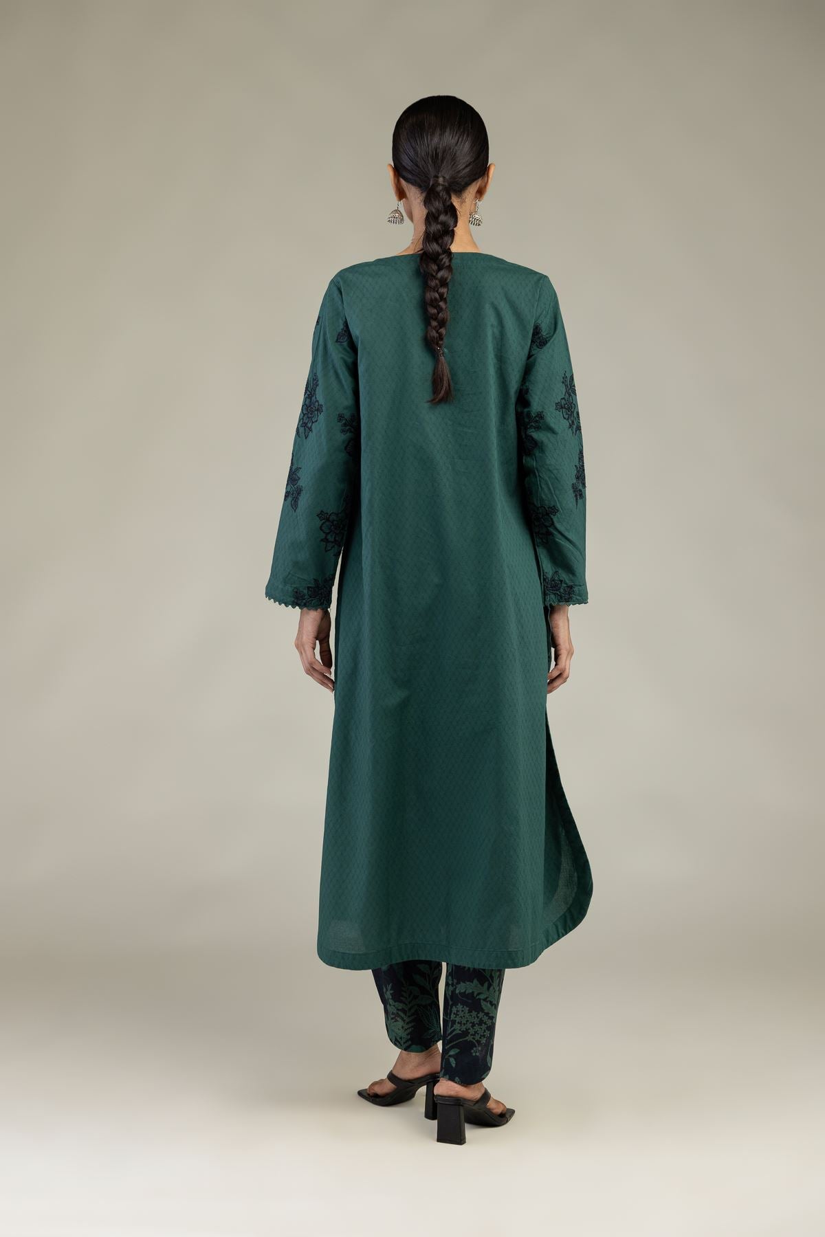 Green Longline Kurta