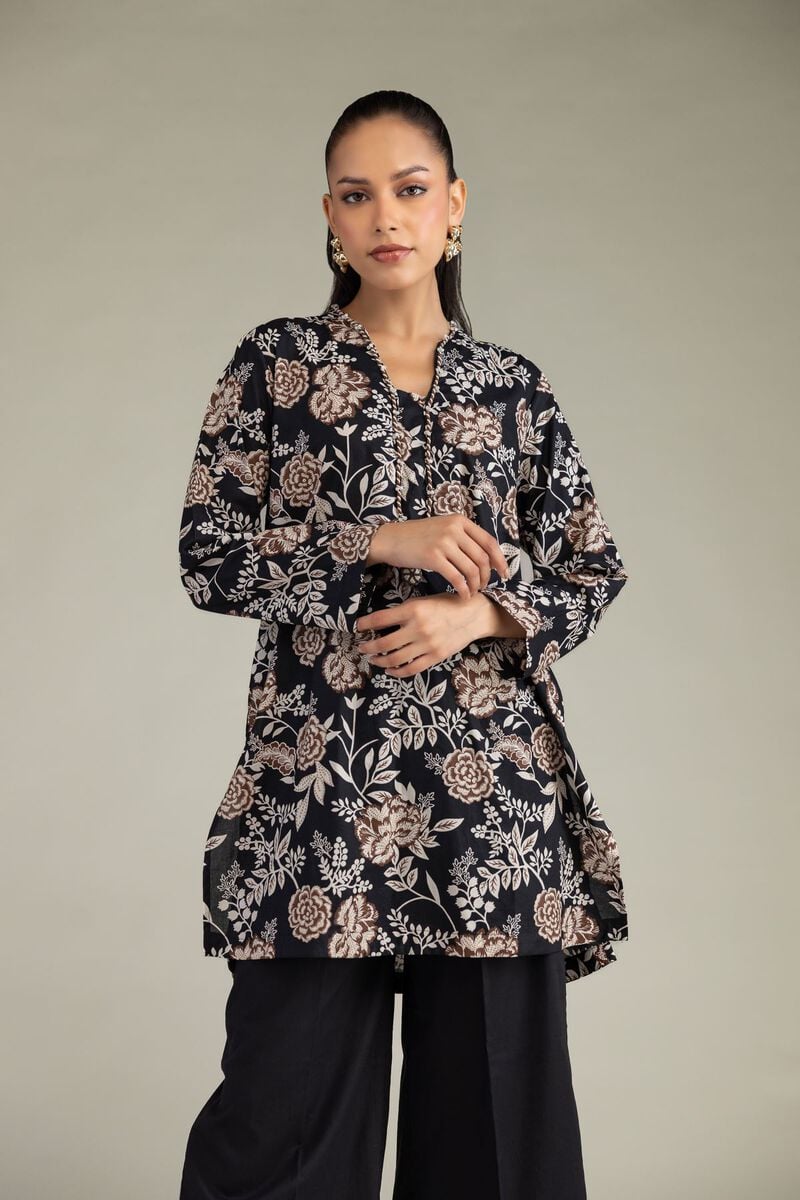 Black Cambric Kurta