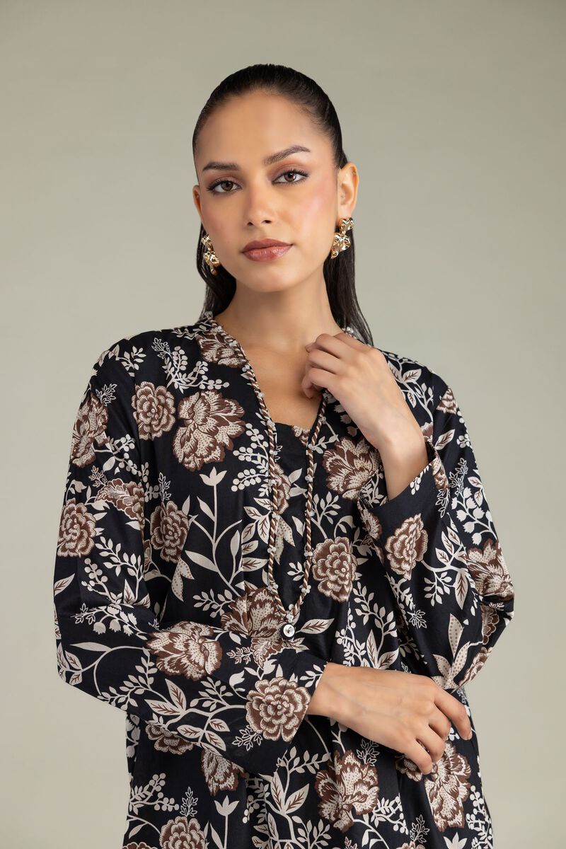Black Cambric Kurta