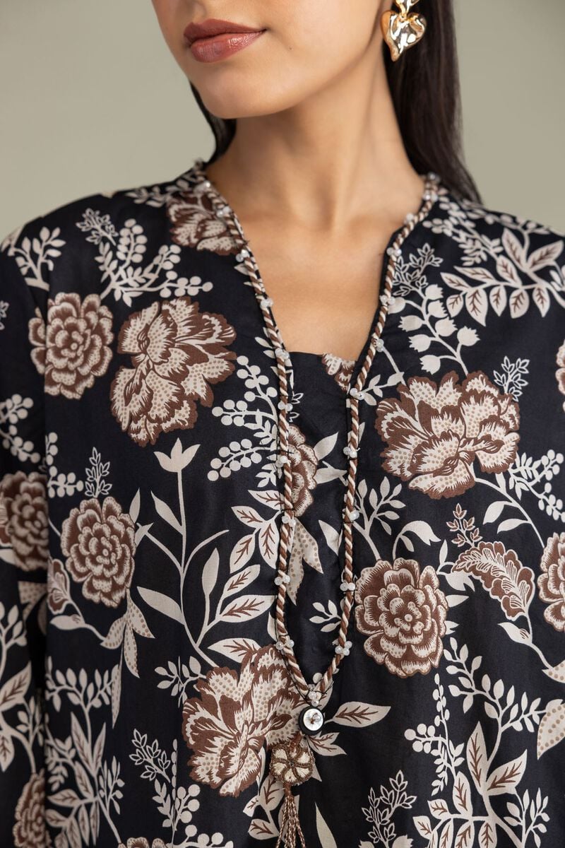 Black Cambric Kurta
