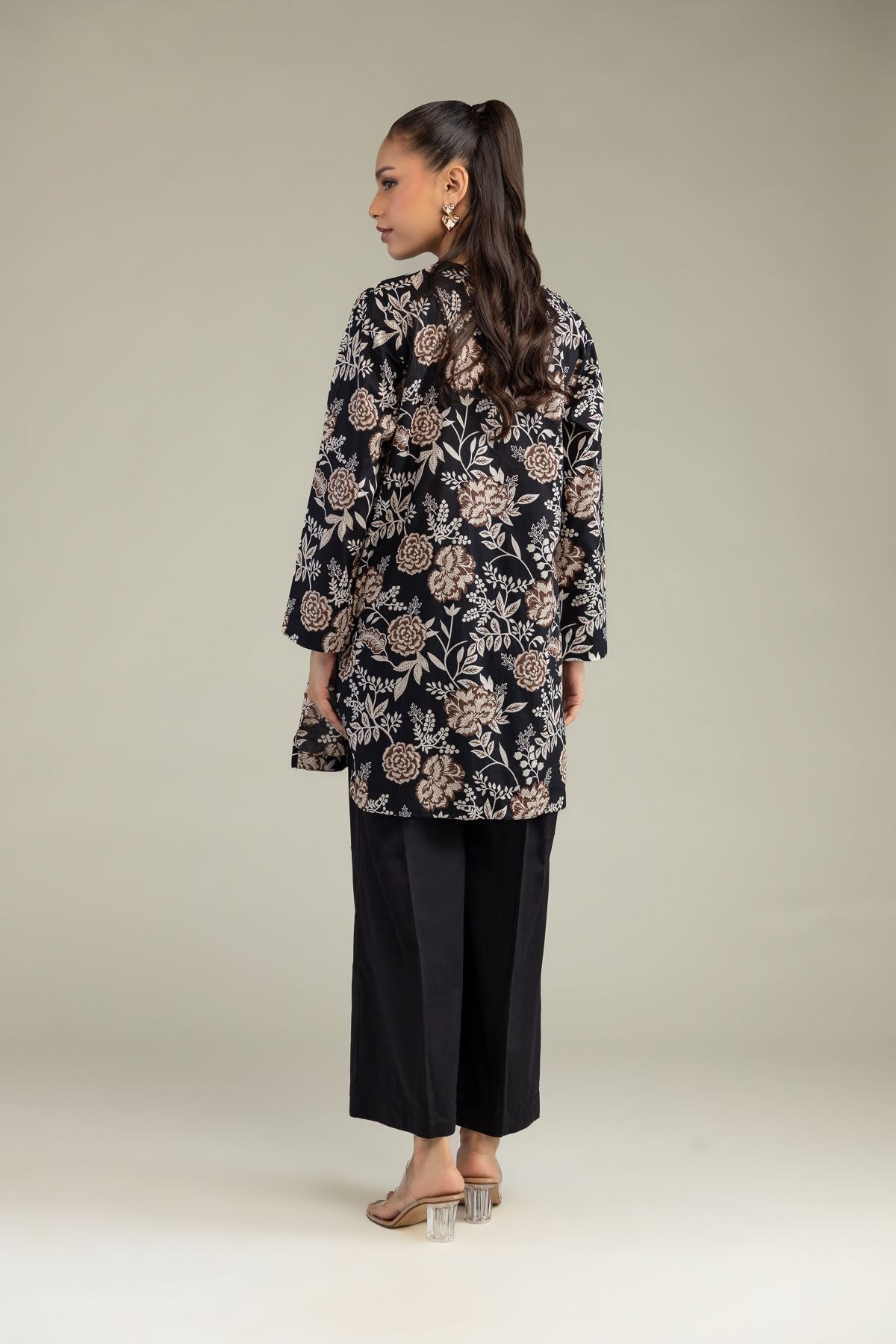 Black Cambric Kurta