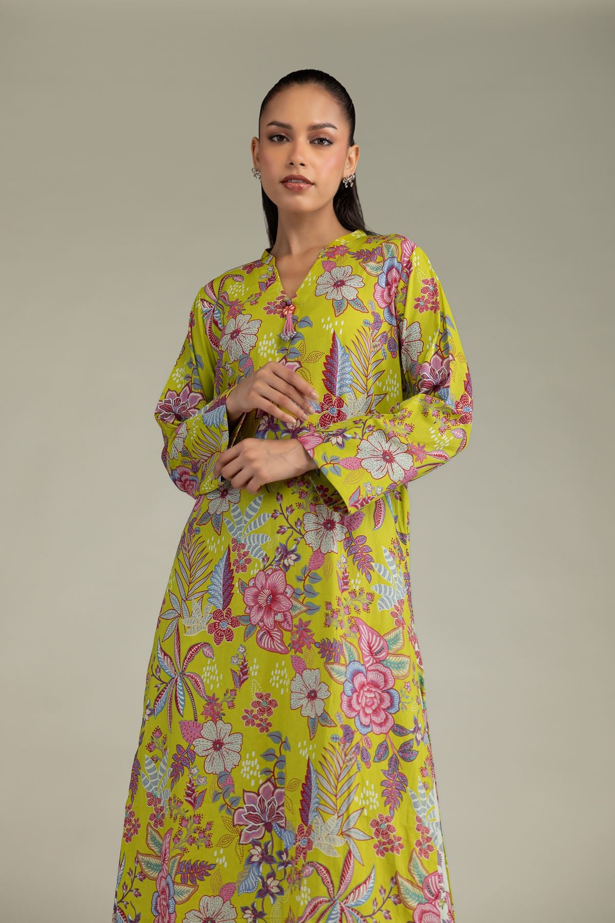 Floral Cambric Kurta