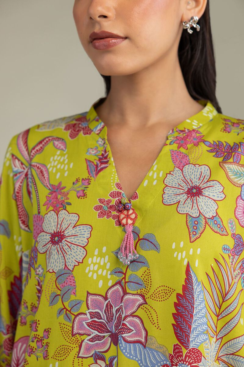Floral Cambric Kurta