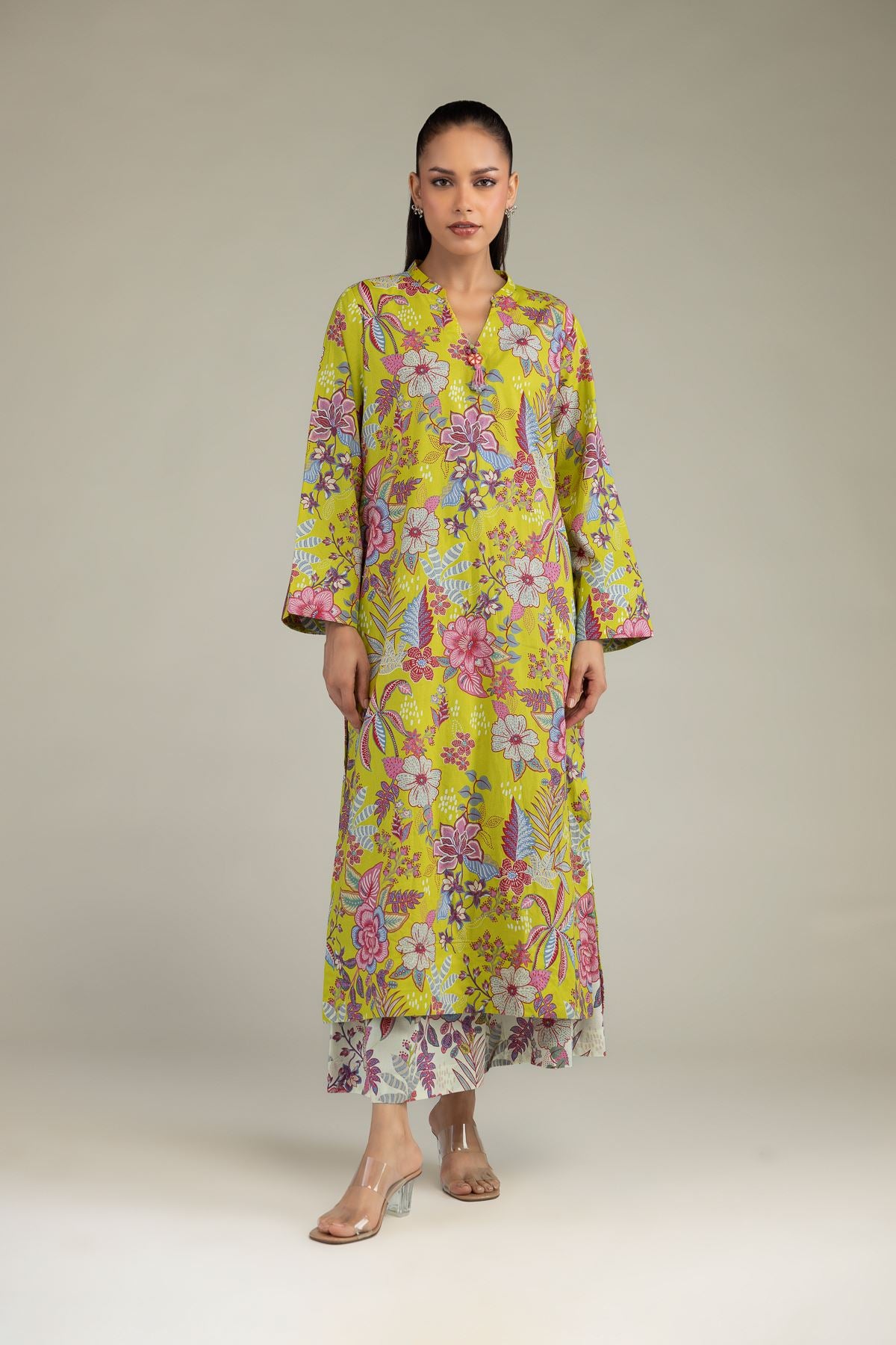 Floral Cambric Kurta